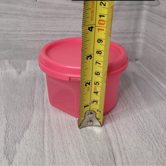 Tupperware Modular Mates Pink Round Set Of 4 Round Containers - Picture 6 of 9